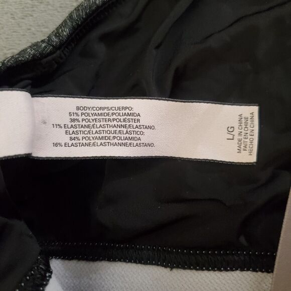 Victorias Secrets Gray Bralette Sports Bra Ombre Trim Criss-Cross Straps Large L - Picture 4 of 10